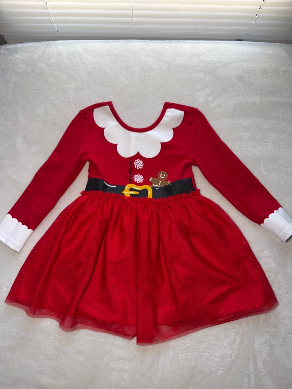 Old Navy Red White Gingerbread Holiday Dress Costume
